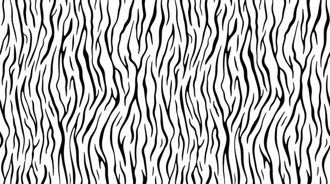 Seamless vertical pattern with wavy black lines creating an organic texture like tiger stripes