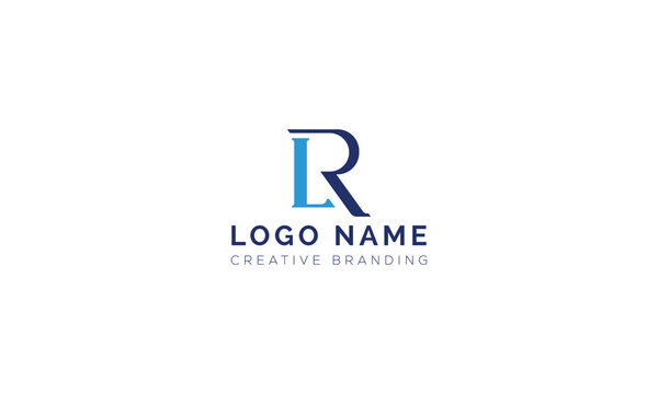 Professional letter lr serif logo design with monogram business corporate
