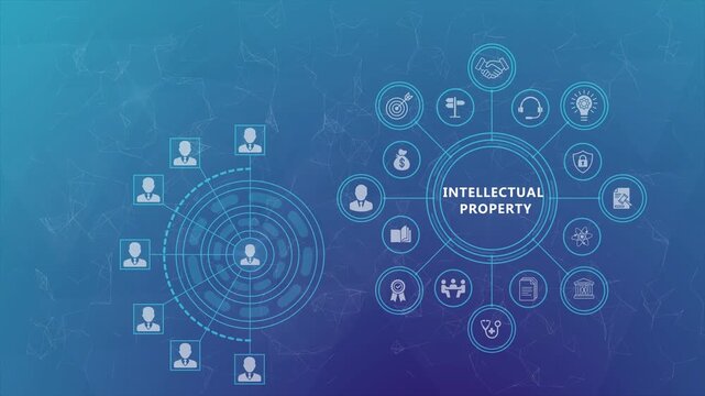 Intellectual Property Animation Featuring Secure Digital Rights Management and Smart Business Interface