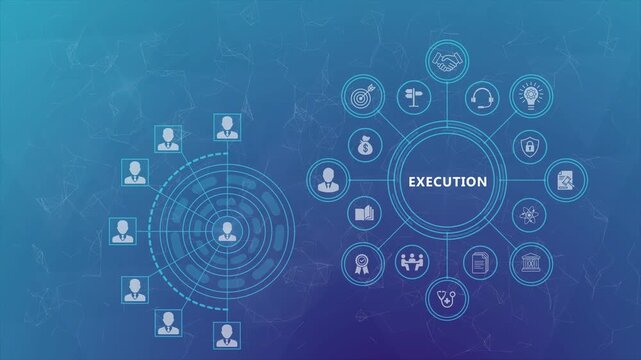 Execution Strategy Animation with Smart Workflow Coordination and Connected Business Analytics Systems