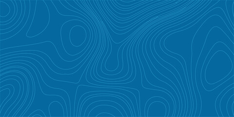 A detailed topographic map with contour lines forms a striking blue and white abstract background, suggesting geography, exploration, or data visualization. © Creative Lis
