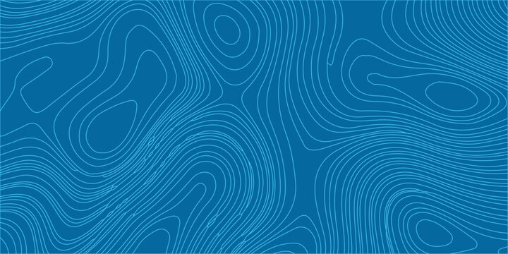 Topographic map graphic with contour lines forming a blue abstract pattern, representing elevation and landforms in a stylized scientific visualization.