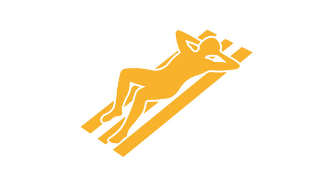 Dog on a Skiboard Descending Downhill.