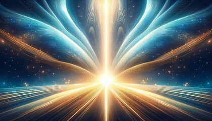 Obraz premium abstract heavenly background light from heaven revelation concept