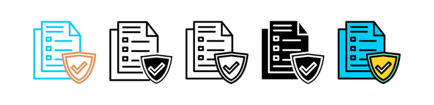 Insurance Policy multyple icon