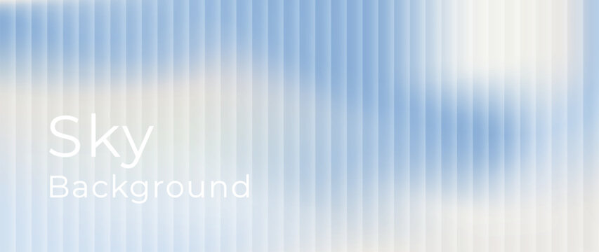 Abstract cirrus clouds blue striped gradient background with soft blur and flowing light transitions. Pastel gradient sky pattern for startup websites, wellness interfaces and modern digital design