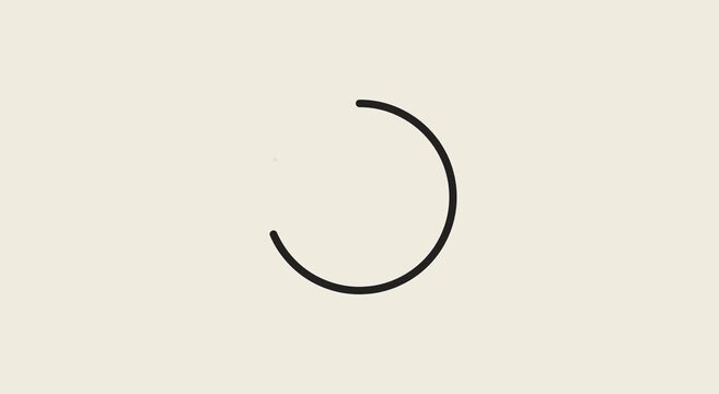 Minimalist loading spinner animation for digital interface ui animation
