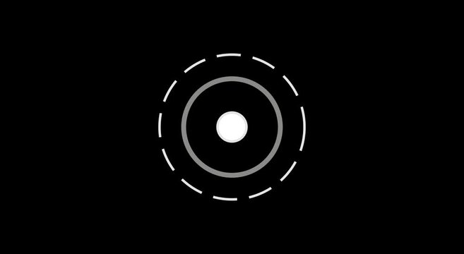 Minimalist loading spinner animation with circular progress indicator animation