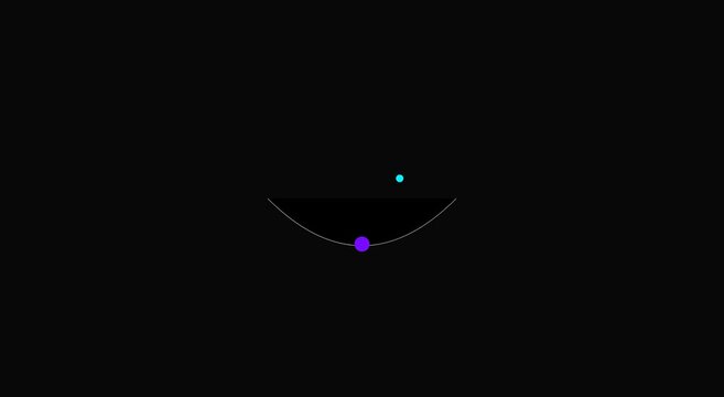 Minimalist motion abstract pendulum swing animation loop animation