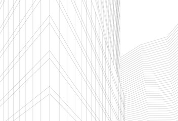 Fototapeta premium Modern architecture. Building concept 3d
