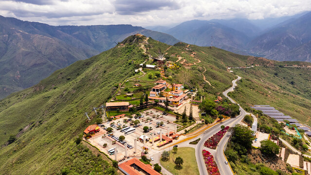Aratoca, Santander - Colombia. May 1, 2026. Chicamocha National Park, a tourist center built over the imposing canyon