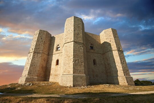 Castel del Monte, a medieval octagonal castle, Andria, Apulia, Italy