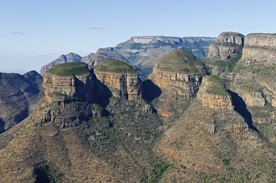 Rock formation Three Rondavels, Blyde River Canyon, Mpumalanga, South Africa, Africa