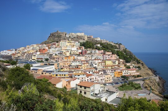 View of Castelsardo, Sardinia, Italy