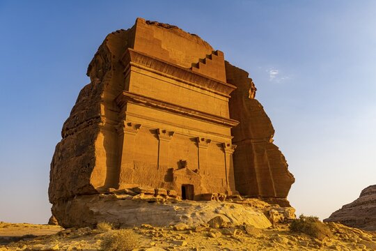 Tomb of Lihyan son of Kuza, Unesco site Maidan Saleh or Hegra, Al Ula, Kingdom of Saudi Arabia