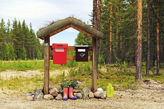 Letterboxes, Lapland, Finland