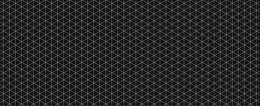 Technical drawing sheet isometric line geometry, margin layout blueprint style. Triangle lattice structure for planning pages diagrams UI wireframes education notebooks digital technology visuals.