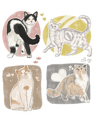 set of cats © Dian Eldara