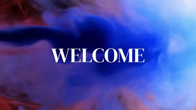 Abstract background with red ink clouds in water, creating a vibrant and dynamic visual effect