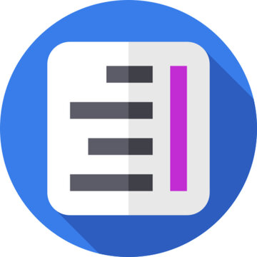 Right Alignment Text Editor Layout Format Icon Vector