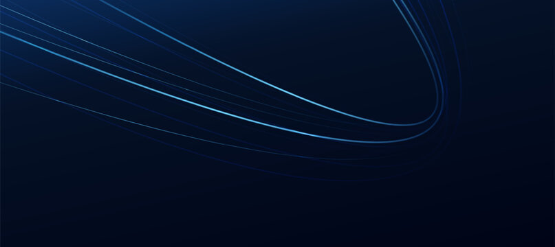 Abstract Blue Digital Light Lines Technology banner Background
