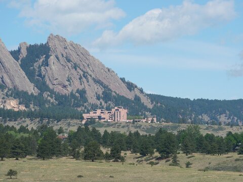 NCAR Beneath the Flatirons Mountains in Boulder Colorado