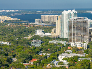Naklejka premium miami, florida coconut grove