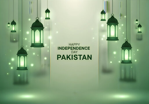 Pakistan independence day celebration background