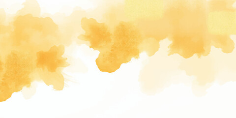 Abstract watercolor and vintage grunge background featuring autumn leaves under a sunny blue sky with white clouds over a stylized world map nature illustration © HMRabiul