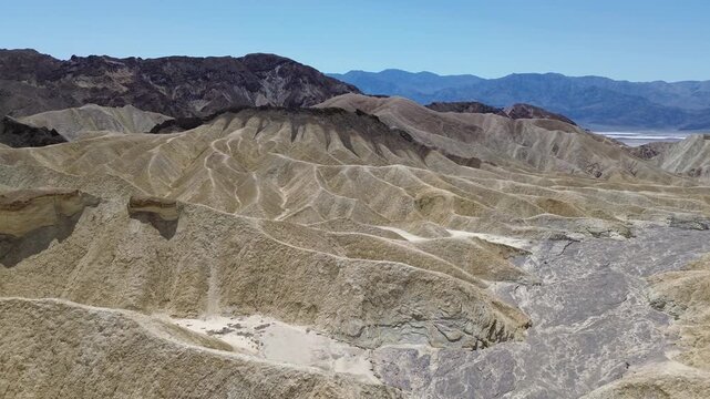 Iconic view at Zabriskie Point - Death Valley National Park, California