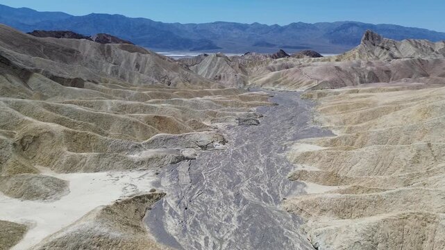 Dry river in Zabriskie Point - Death Valley National Park, California