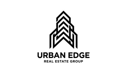 Fototapeta premium Urban Edge Real Estate Group logo.