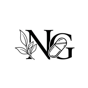 Natural and generic medicine logo design.