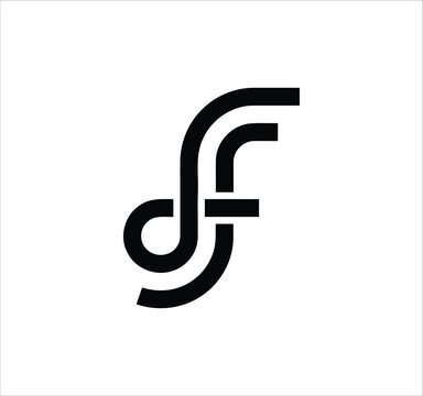 ff clothing f letter logo design. Minimal monogram emblem, classic style  Alphabet vector logo design. Premium Business logo, White background. AI/EPS and PNG/JPEG.
