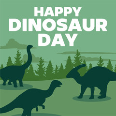 Happy Dinosaur Day for dinosaur lovers © americandigi