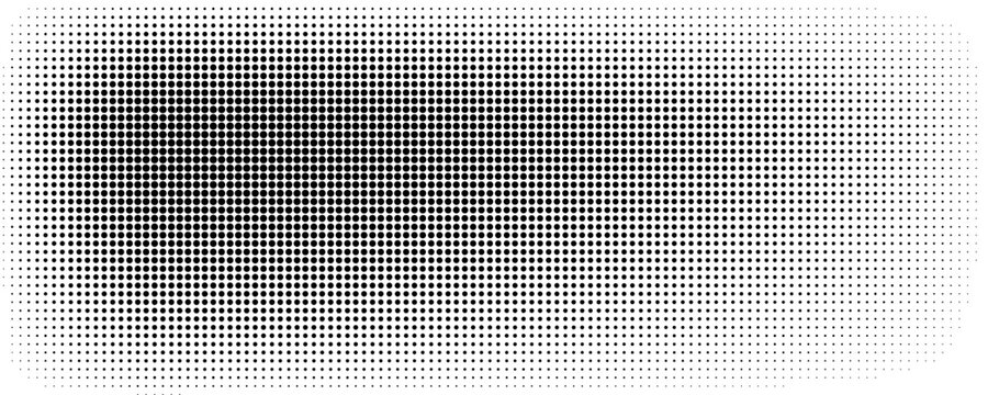 Basic halftone dots effect in black and white color. Halftone effect. Halftone dots. Black white halftone.Background with monochrome dotted