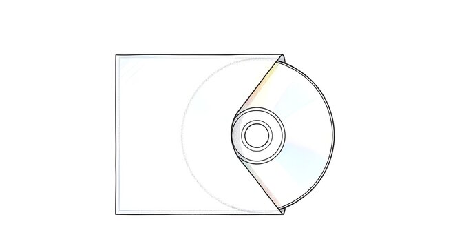 Blank Compact Disc in Clear Plastic Jewel Case.