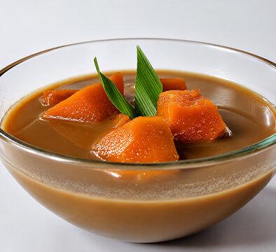 Kolak labu pumpkin dessert in coconut milk