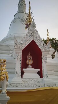 The view around Wat Phra That Chom Mon in Mae Sariang, Thailand.
