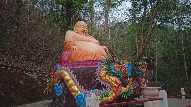 The view around Wat Phra That Chom Mon in Mae Sariang, Thailand.