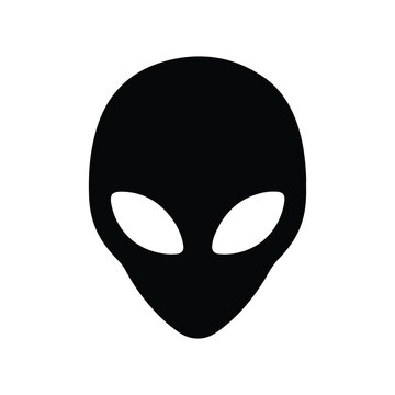alien face head symbol vector icon