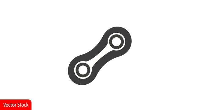 bicycle chain link icon vector illustration