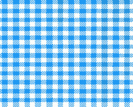 A vibrant blue and white checkered pattern fills the entire frame