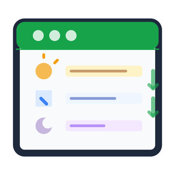 Visual Schedule Board with Sequential Activity Icons