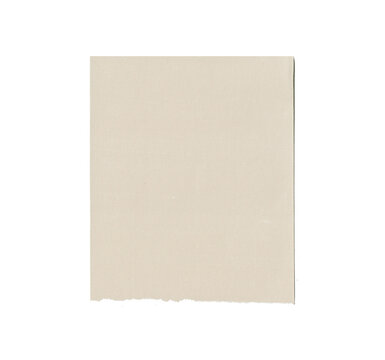 Minimal Beige Note Paper Isolated