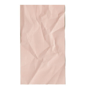 Pink Beige Crumpled Note Paper