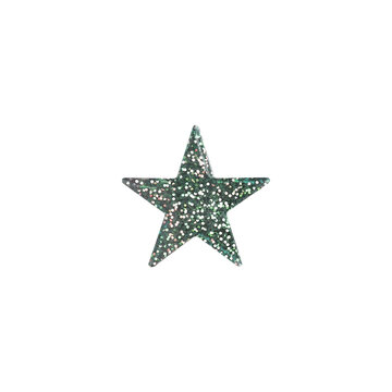 Holographic Glitter Star Sticker Isolated
