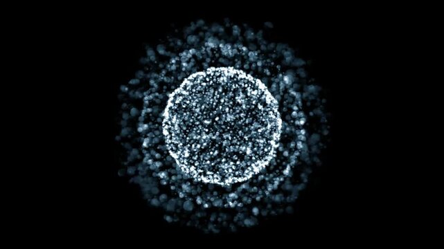 Microscopic cells organism organelle dynamics representing autophagy cellular mechanism and receptor mediated signaling biology research in 4K Ultra HD footage
