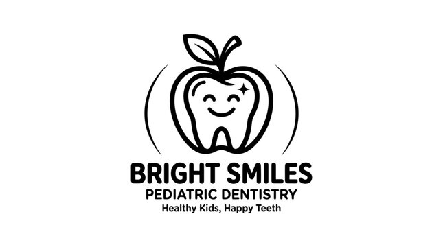 Smiling Tooth Pediatric Dental Logo.