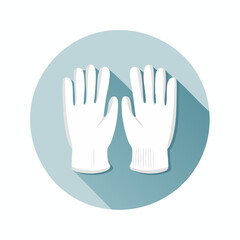 Fototapeta premium White Gloves Icon